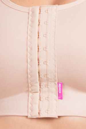 Thumbnail: Lipoelastic PI Plus Variant Post Surgical Compression Bra Natural/Black