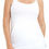 Thumbnail: Amoena Valletta Tall Mastectomy Singlet - White 71512 (extra length)