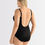 Thumbnail: Amoena Cocos One Piece Mastectomy Swimsuit Black/White 71122