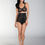 Thumbnail: Amoena Annette Flexi Underwire Mastectomy Bra Black/Nude 1087