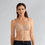 Thumbnail: Amoena Mara Non Underwire Padded Soft Mastectomy Bra Light Sand