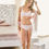 Thumbnail: Amoena Karolina Non Wired Mastectomy Bra - White / Light Nude 44505