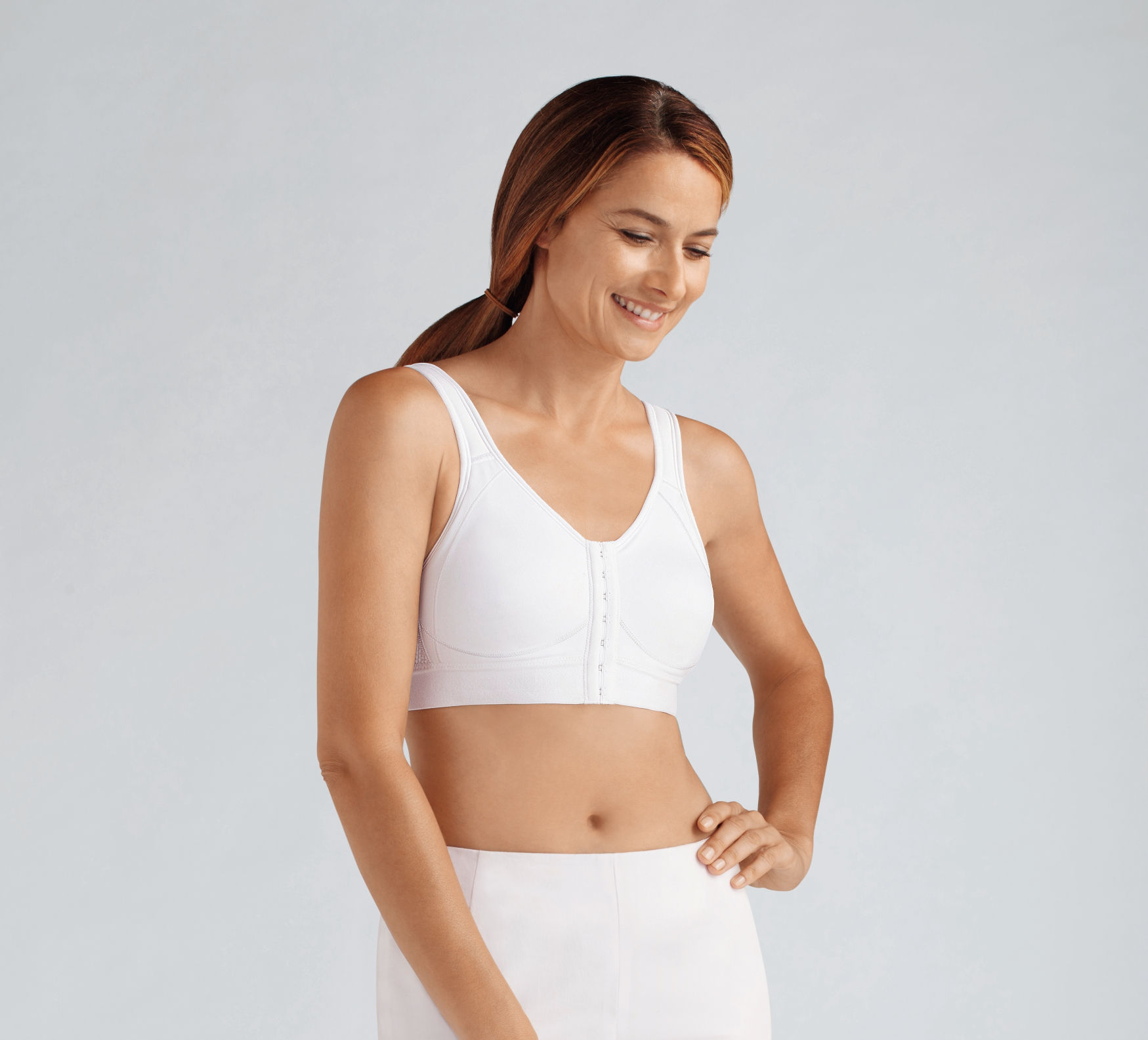 Amoena Ester Compression Sports Bra White 42576