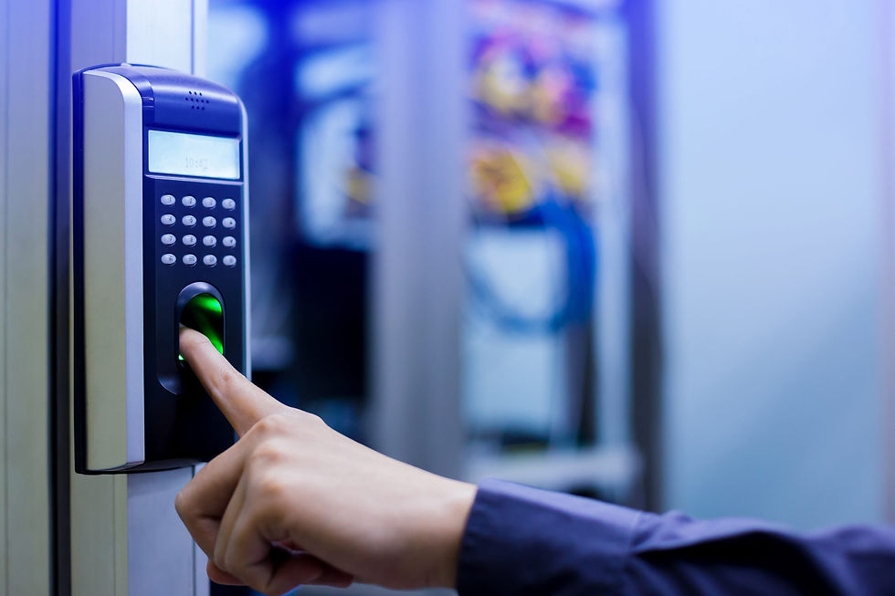 scanning-fingerprint-on-biometric-access-control-system-security-sunshine-coast