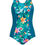 Thumbnail: Amoena Mauritius Full Bodice Mastectomy Swimsuit Teal / Multi 71358