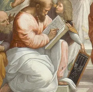 Pythagoras from the School of Athens by Raphael