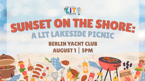 Sunset on the Shore: A Lit Lakeside Picnic