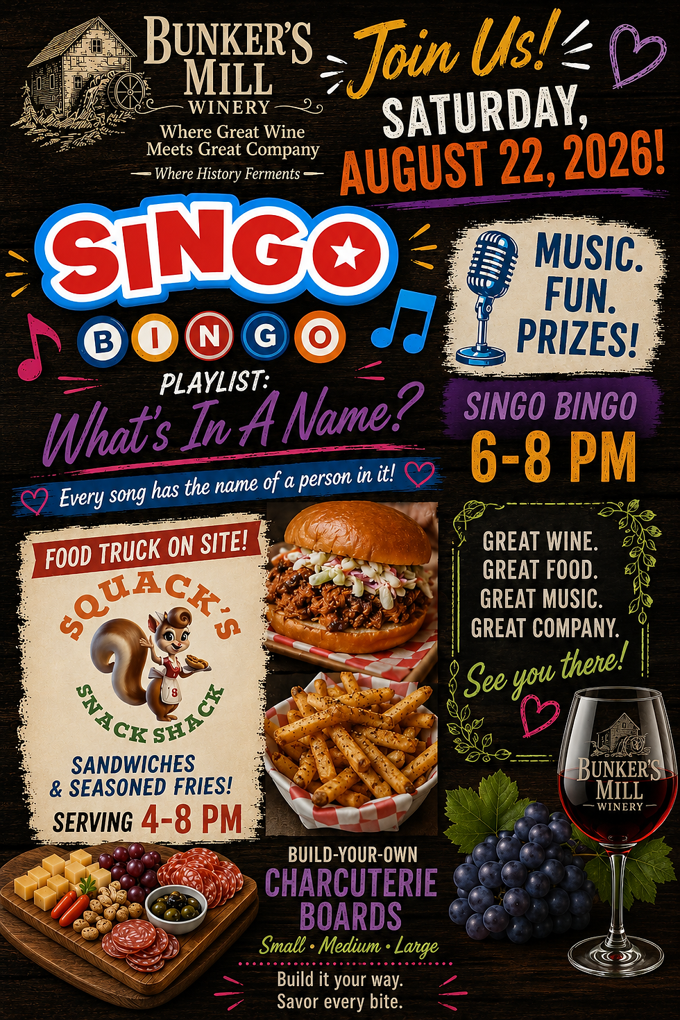 Singo Bingo and Dinner at The Mill
