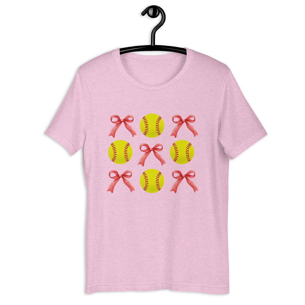 Thumbnail: Adult Softball + Bow Bella Shirt