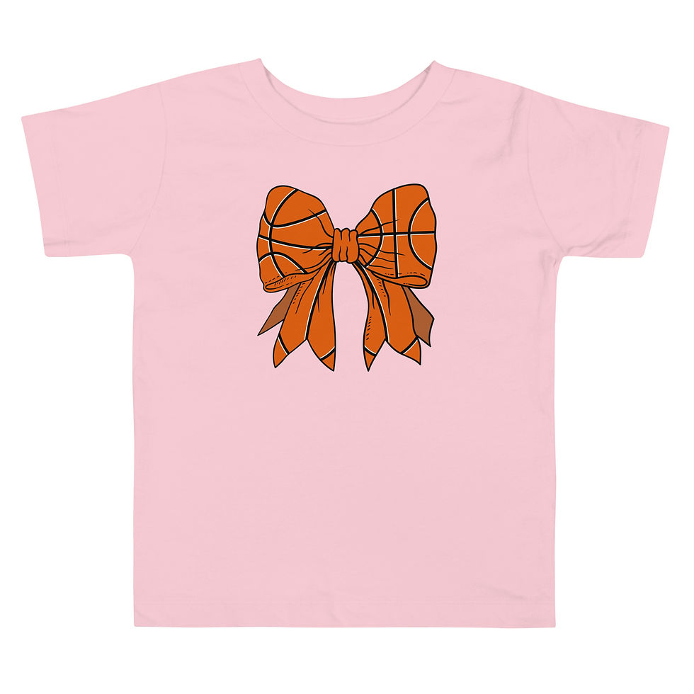 Thumbnail: Toddler Basketball Bow Bella Shirt