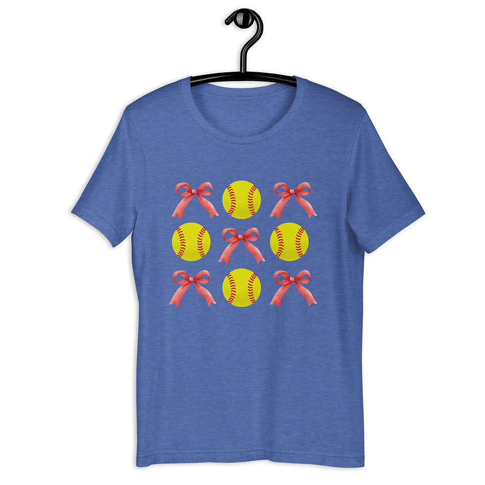 Thumbnail: Adult Softball + Bow Bella Shirt