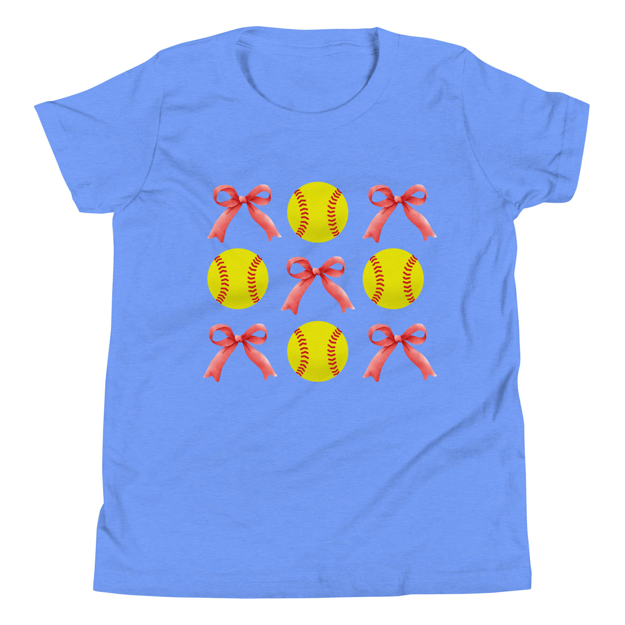 Youth Baseball Bow Bella Shirt