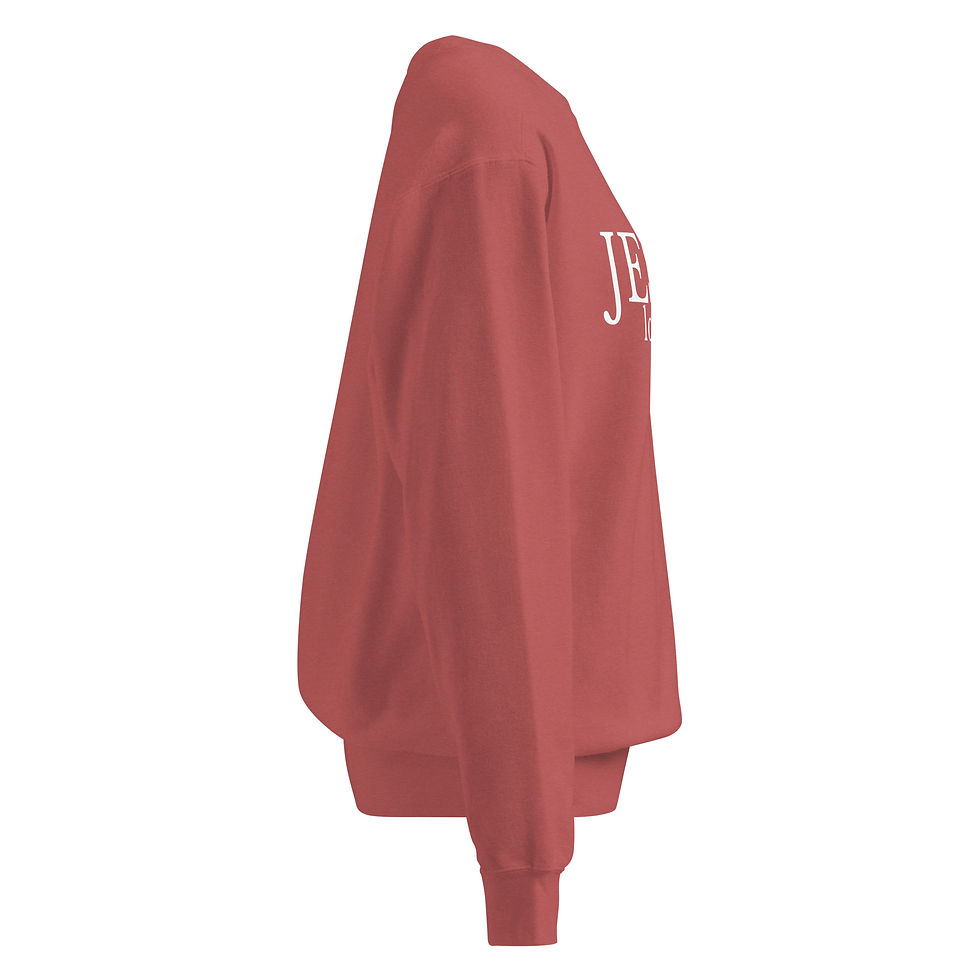Thumbnail: Jesus Loves You Comfort Color Sweatshirt