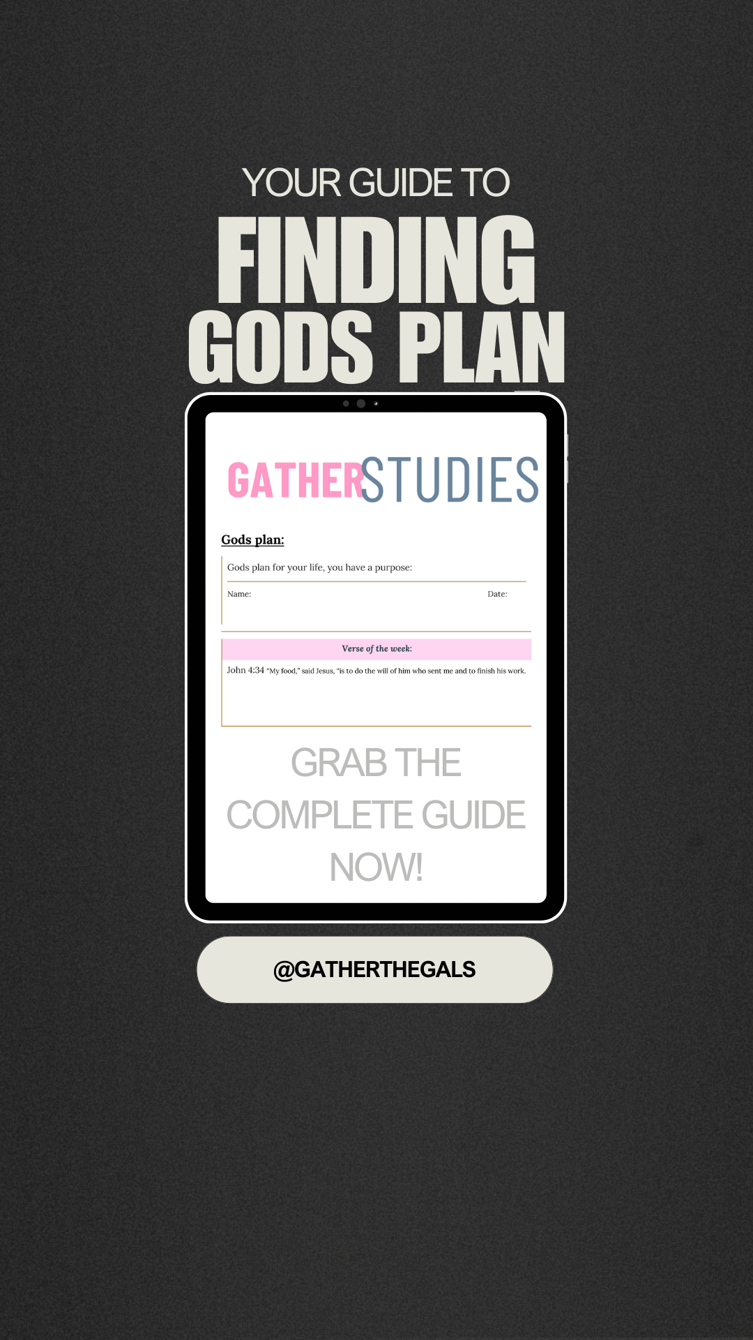 Finding Gods plan for your life