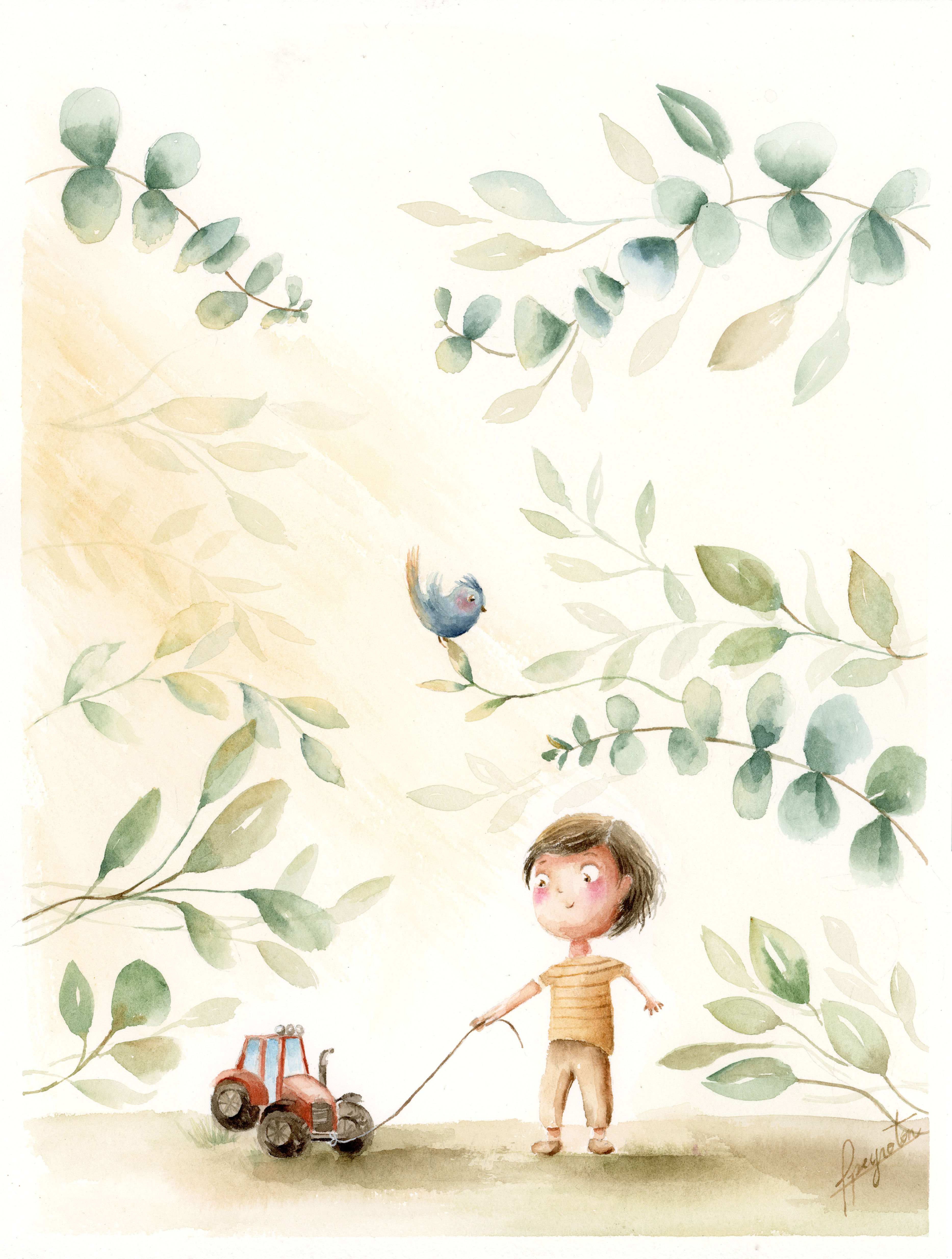 Fine Art Henrique e o Trator 2