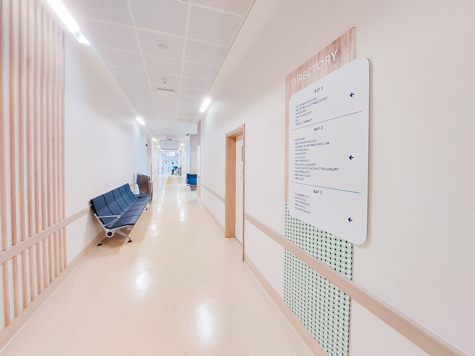 The OPD wayfinding project at C-Care Wellkin was launched to address a critical challenge in patient navigation. With 73% of patients reporting difficulties in finding their way, the hospital needed a cohesive system that merged clarity, branding, and patient comfort. By transforming survey insights and design guidelines into a fully realised signage and interior redesign project, we created an environment that not only simplified navigation but also enhanced the patient experience and reinforced the C-Care brand identity.