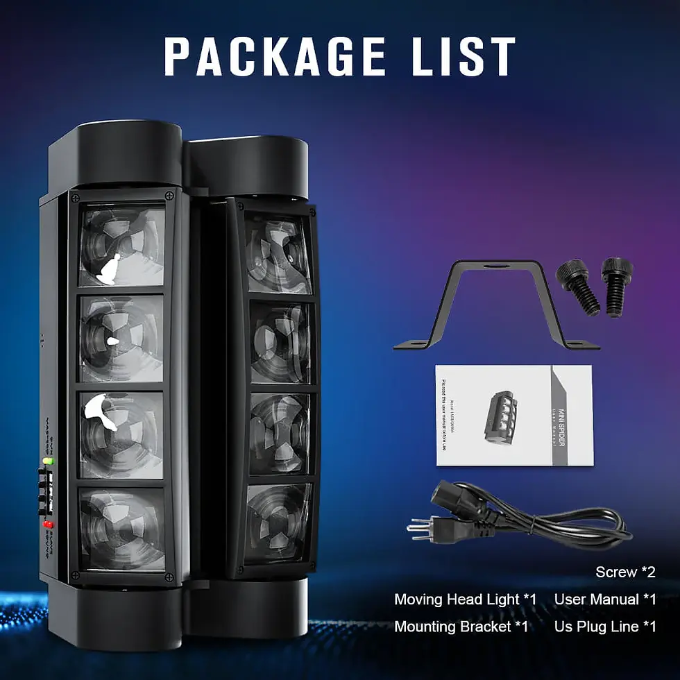 Thumbnail: EZAV LM30A Mini Spider Moving Head Light