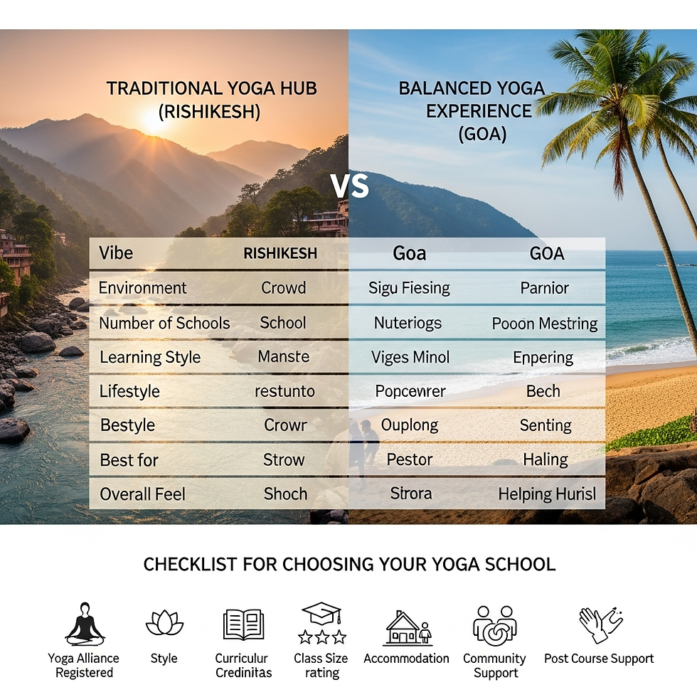 Goa vs Rishikesh for Yoga TTC: Which One is Right for You in 2026?