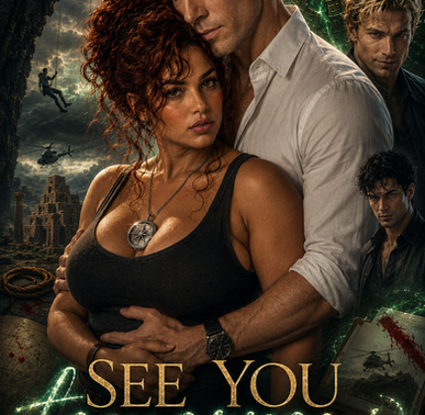 Promotional graphic for See You Tomorrow by Alicia Anspaugh, a science fiction romance featuring time travel, treasure hunters, betrayal, and a second chance to change the future.