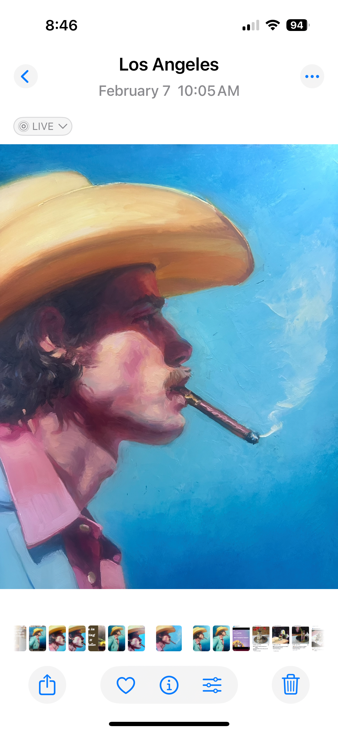 Bad to the Bone, 30x24x1.5”, oil on biard, finished sides, wired