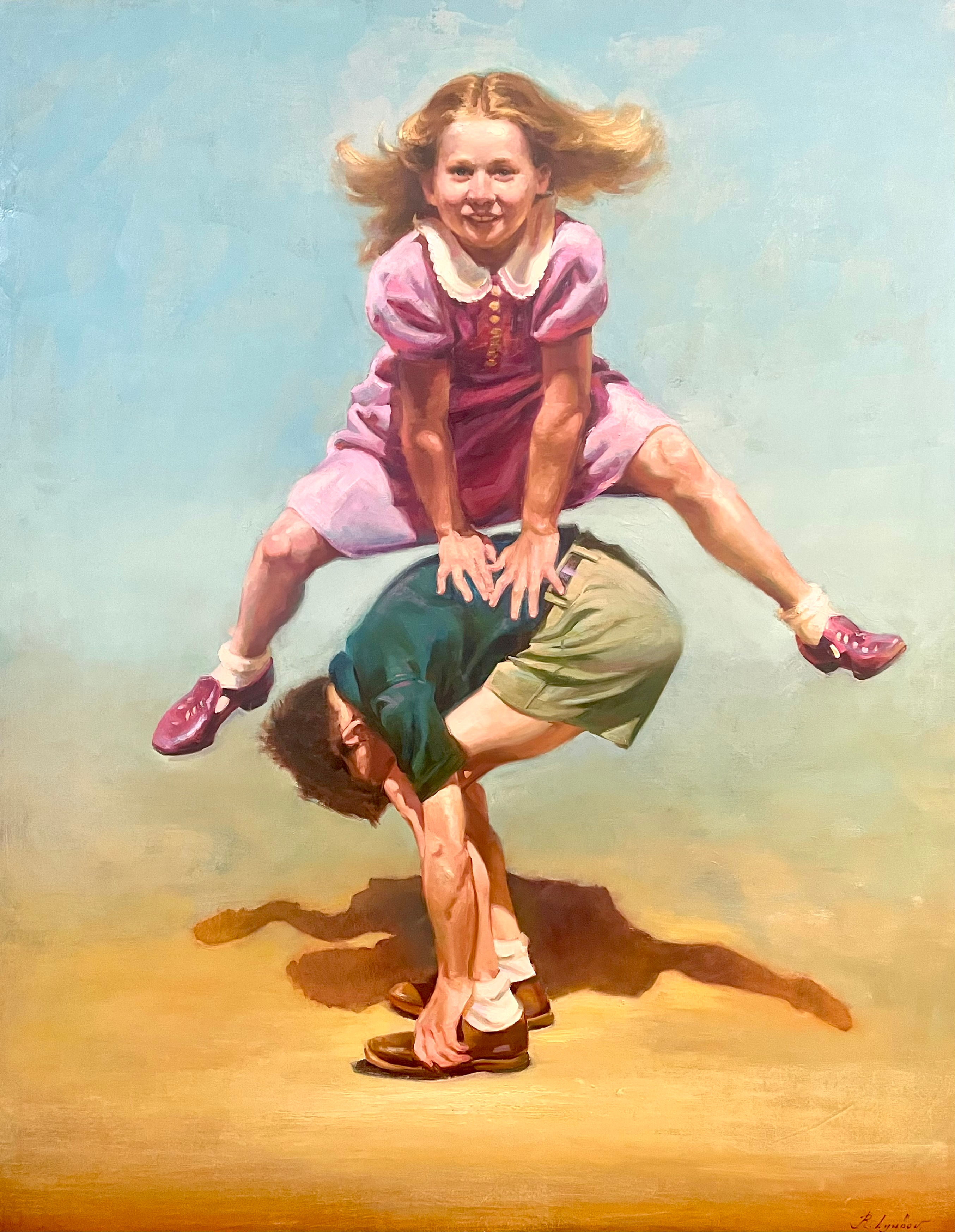 Leapfrog (Oil on canvas| unframed| 40 x 50)