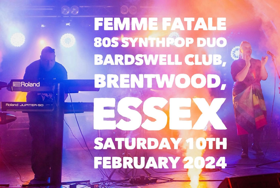 Femme Fatale Electronic Synthpop 80s Night 