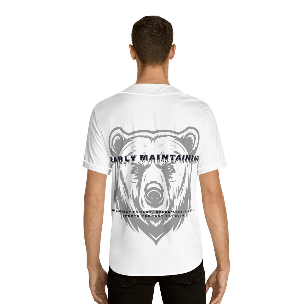 Thumbnail: Bearly Maintaining Baseball Jersey - Men's Graphic Button-Up