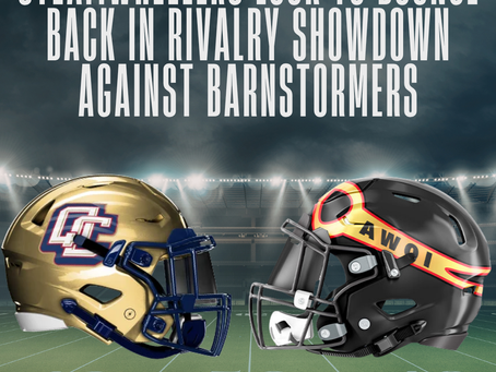 Steamwheelers Look to Bounce Back in Rivalry Showdown Against Barnstormers