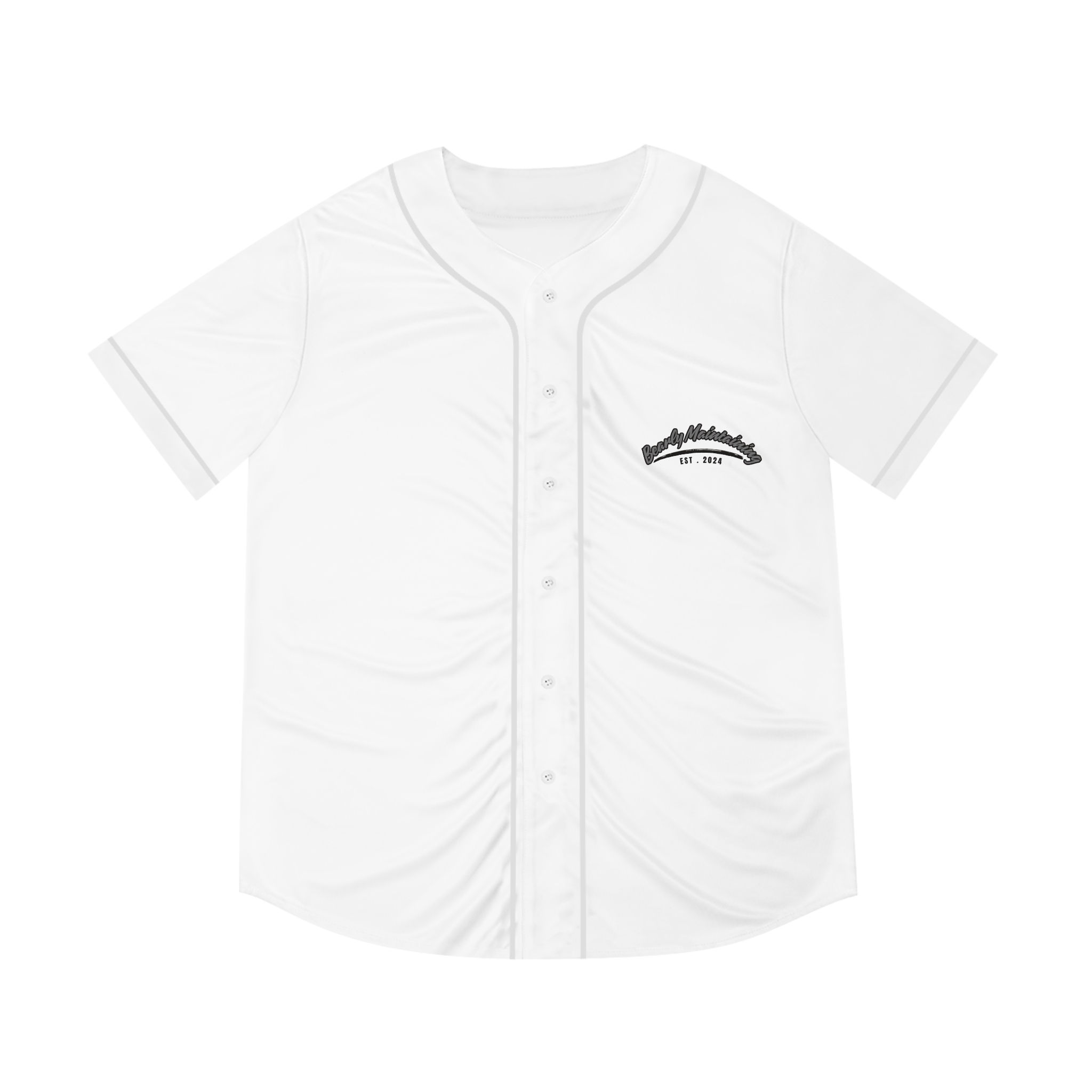 Bearly Maintaining Baseball Jersey - Men's Graphic Button-Up