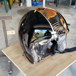 Custom painted helmet