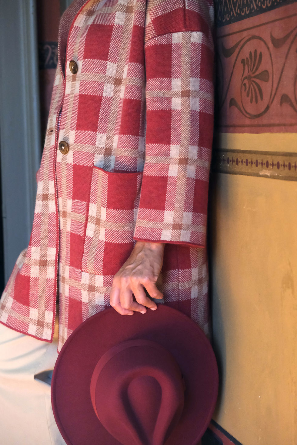 Miniatura: AI 23/84 - CAREZZA cappotto scozzese in Cashwool e Mohair