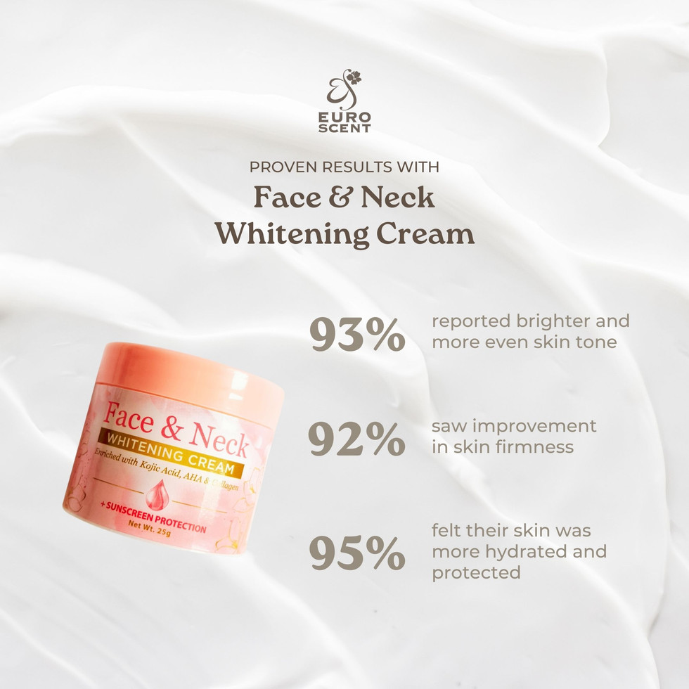 Euroscent® Face & Neck Whitening Cream Moisturizer