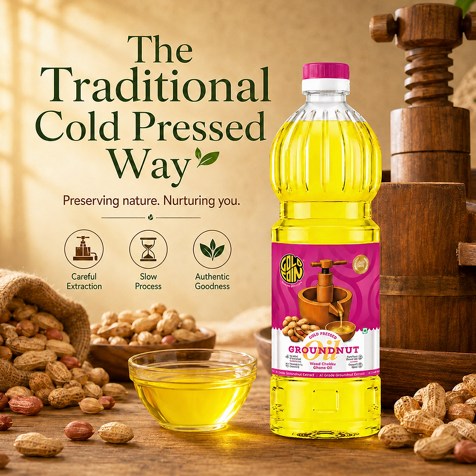 Thumbnail: Goldcoin Cold-Pressed Groundnut Oil Rich in MUFAs and Nutrients
