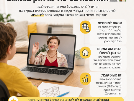 *האם המרחק הגאוגרפי הוא עדיין חסם? Telepractice(טיפול אונליין) בראי המחקר*