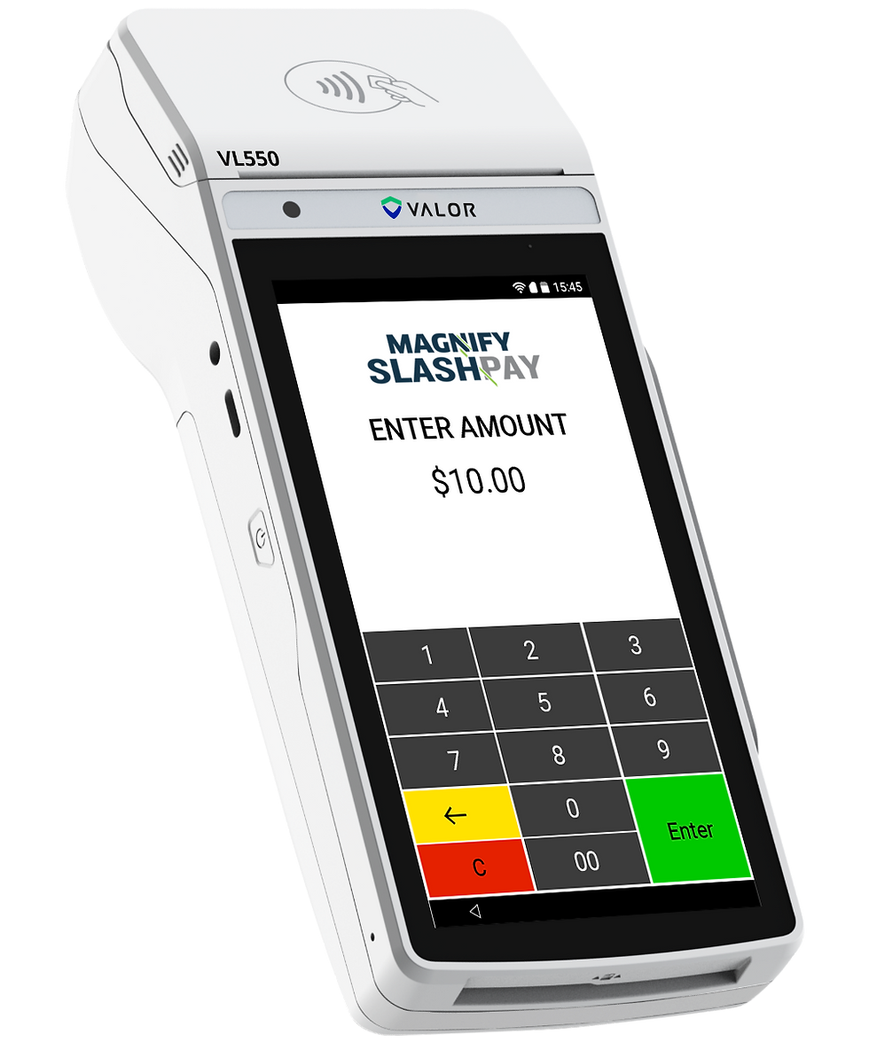 VL550 credit and debit card terminal