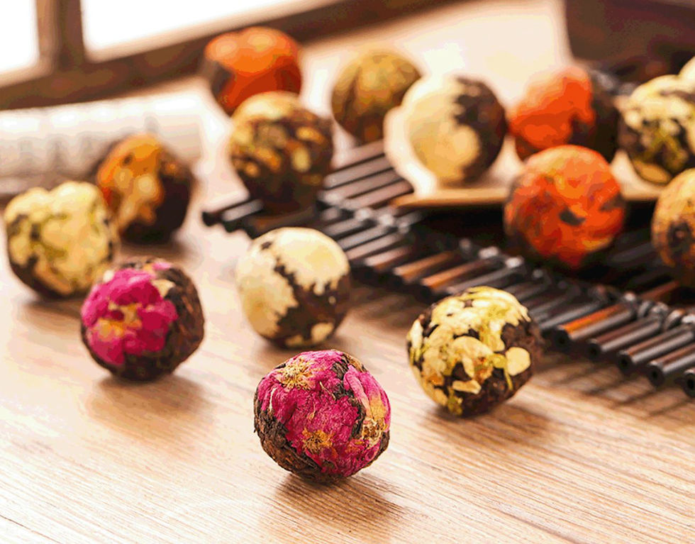 Miniaturbild: Pu'er Flower Pearl Fermented Tea, Pu'er Handmade Tea Wholesale