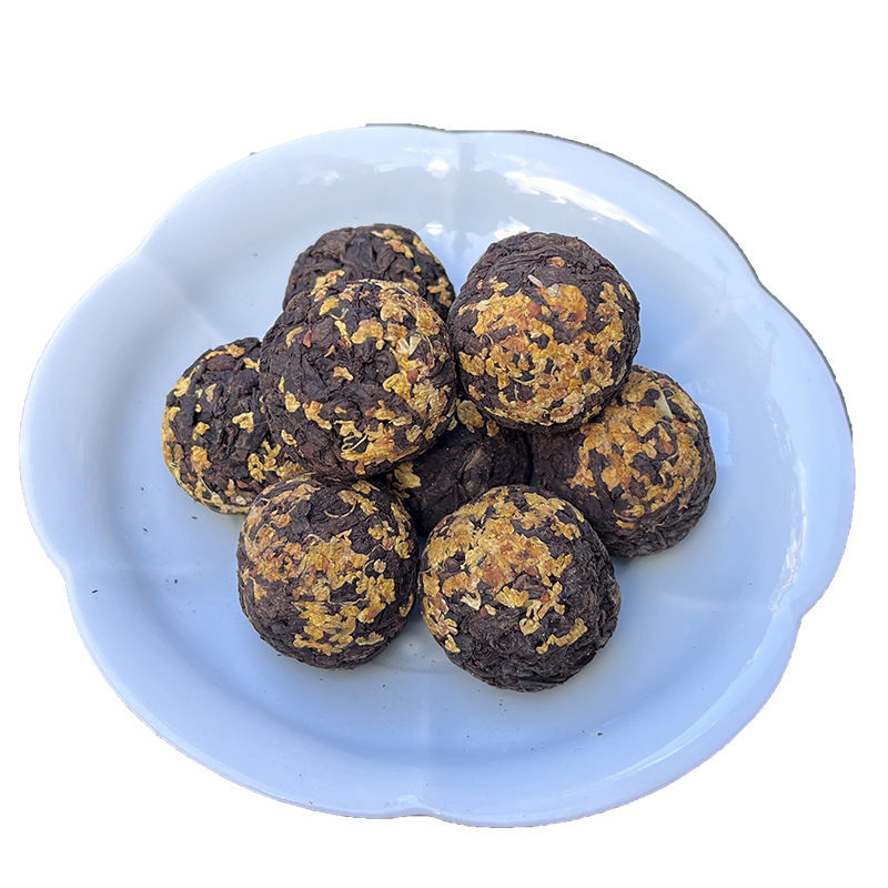Miniaturbild: Pu'er Flower Pearl Fermented Tea, Pu'er Handmade Tea Wholesale