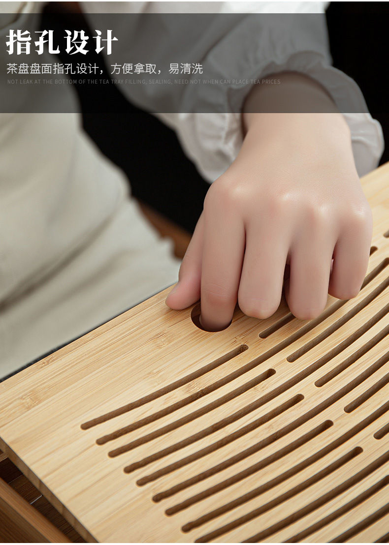Миниатюра: Vintage Bamboo Tea Tray
