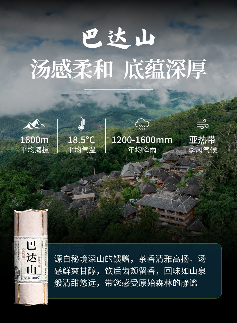 Miniature : The 6 famous Pu-er Tea Mountain/Pu-erh Mini Tea Cakes