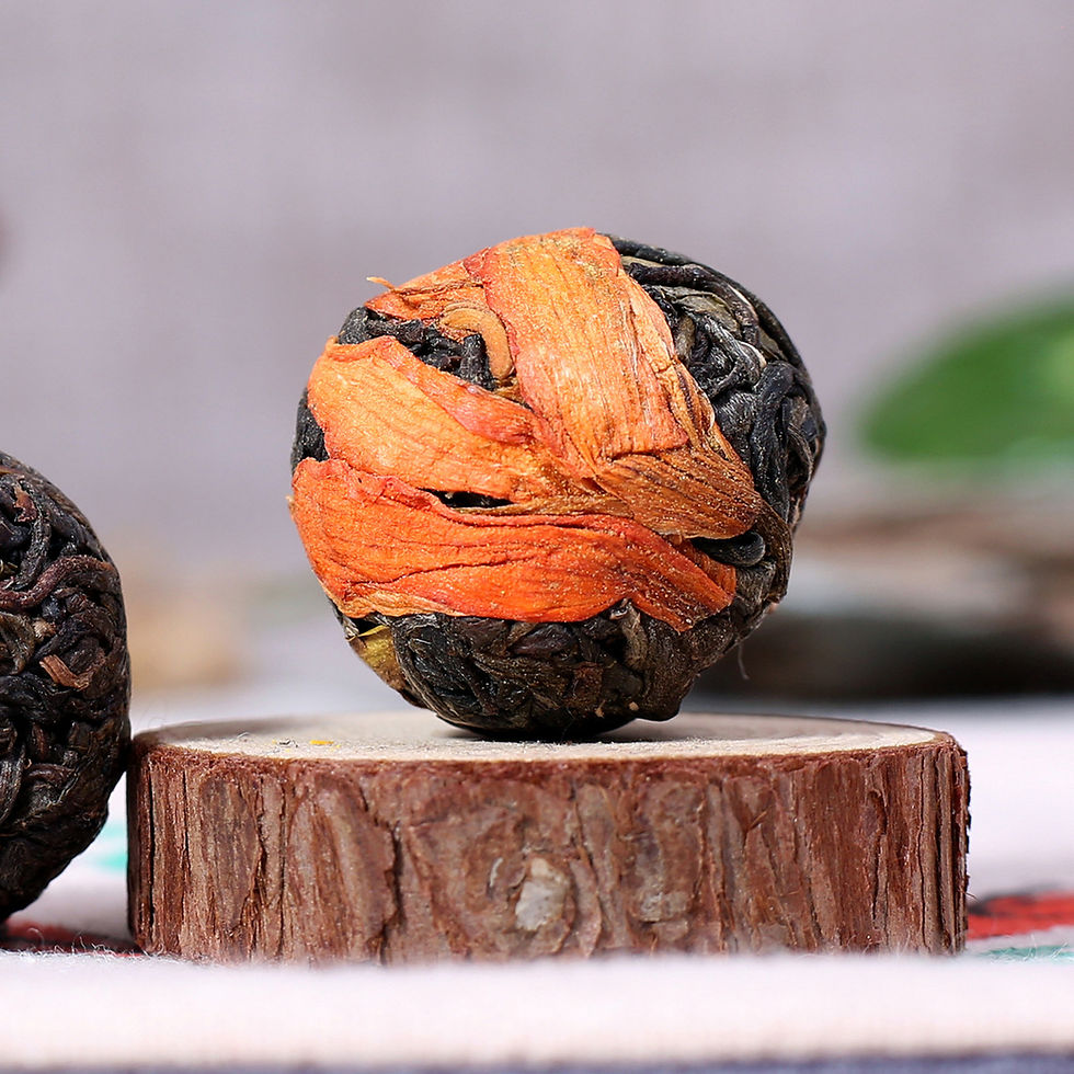 Miniaturbild: Pu'er Flower Pearl Unfermented Tea, Pu'er Handmade Tea Wholesale