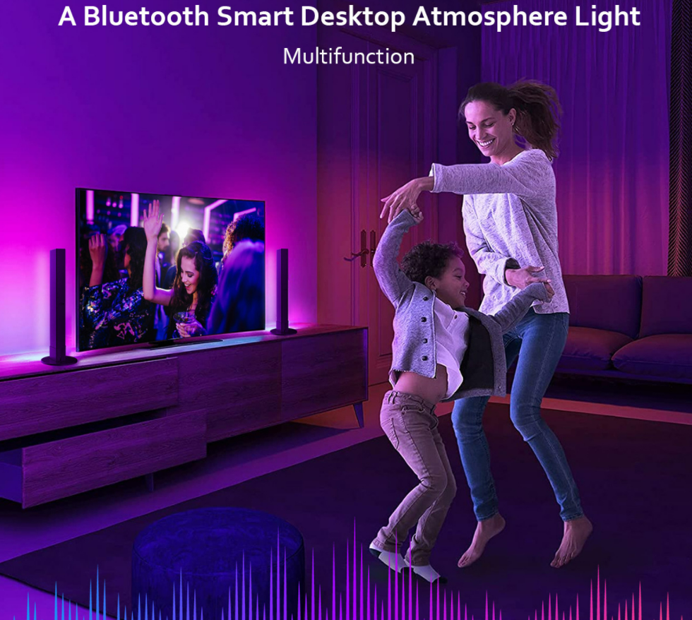 Thumbnail: 2 Pc Bluetooth Desktop Atmosphere Light
