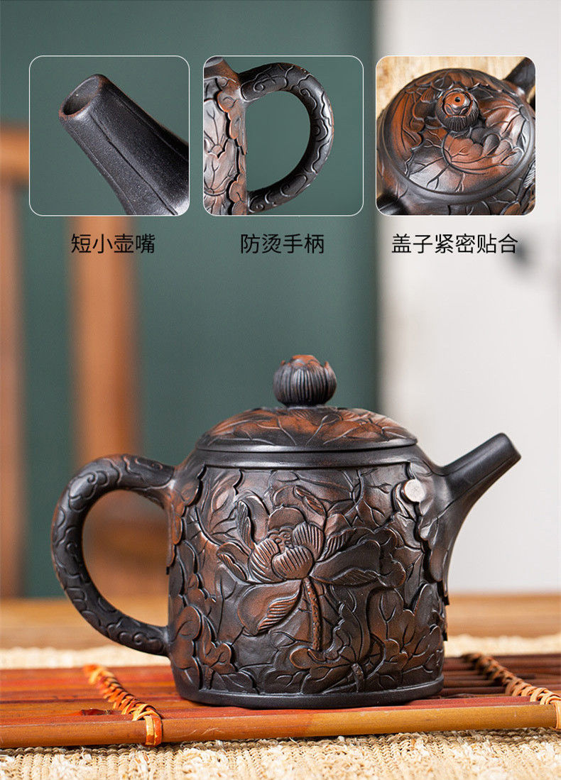 Thumbnail: Lotus Teapot/Jianshui Purple Pottery Teapot