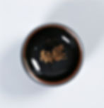 Miniatura: Temmoku Glaze Porcelain Tea Bowls
