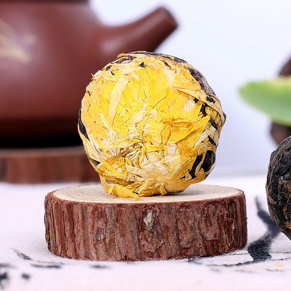 Miniature : Pu'er Flower Pearl Unfermented Tea, Pu'er Handmade Tea Wholesale