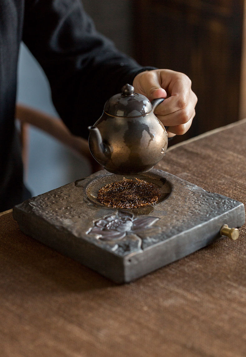 Miniaturbild: Vintage Crude Pottery Teapot Coaster