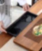 Thumbnail: Vintage Weight Bamboo Tea Tray