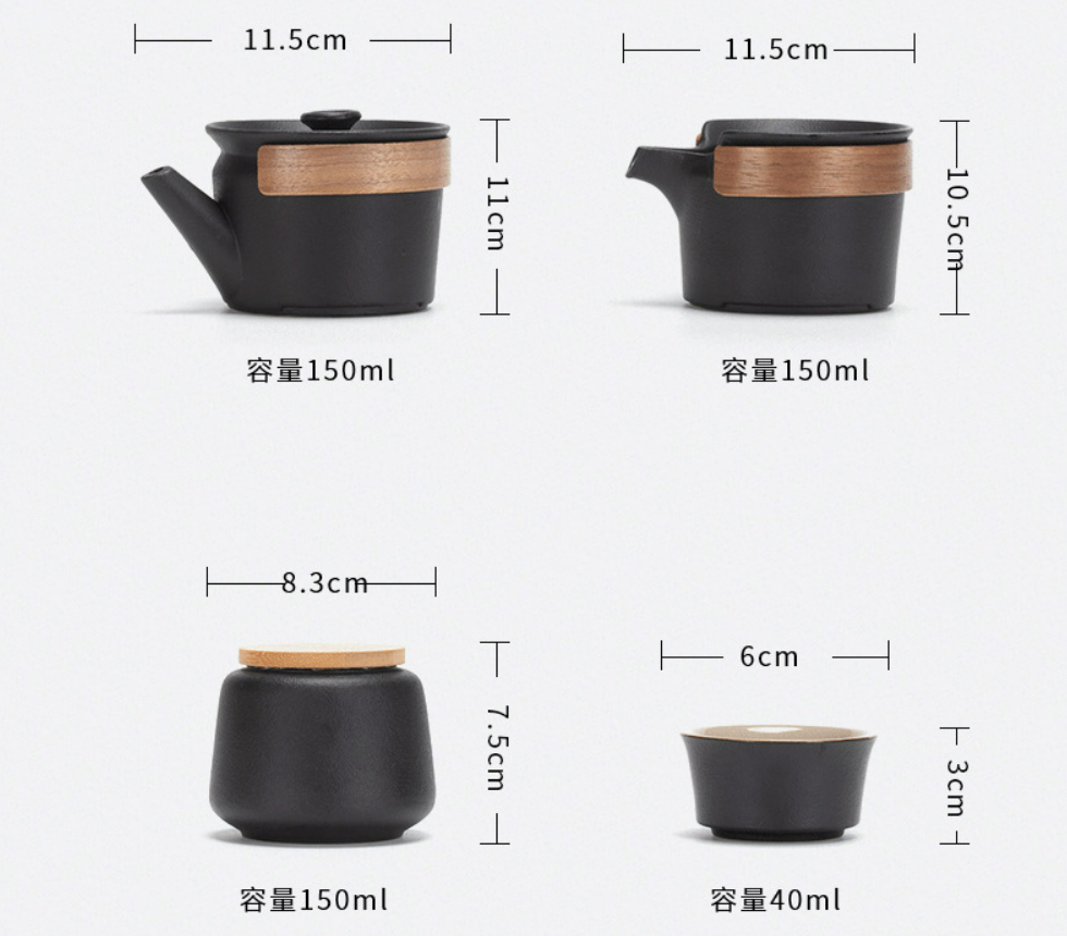 Miniatura: Crude Pottery Tea Set Suite