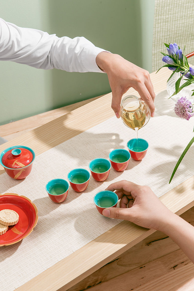 Miniaturbild: Chinese Royality Style Tea-set Suite