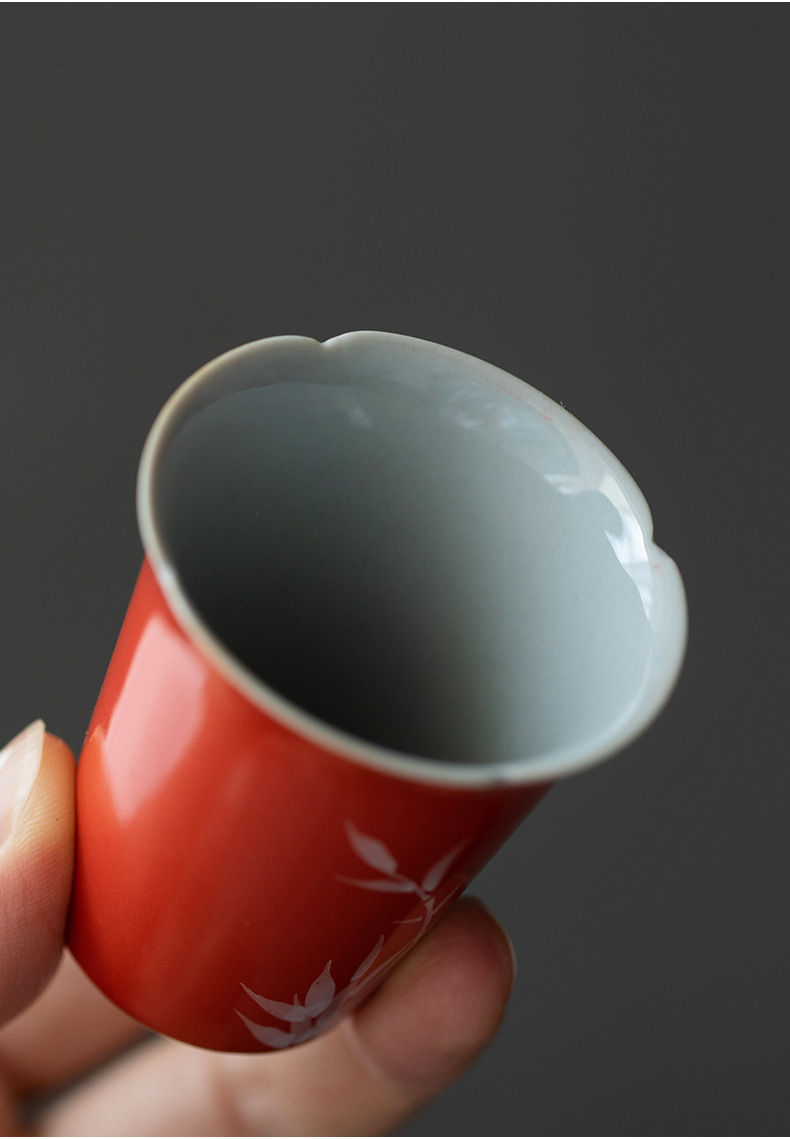 Thumbnail: Single Color Glaze Porcelain Tea Set Suite