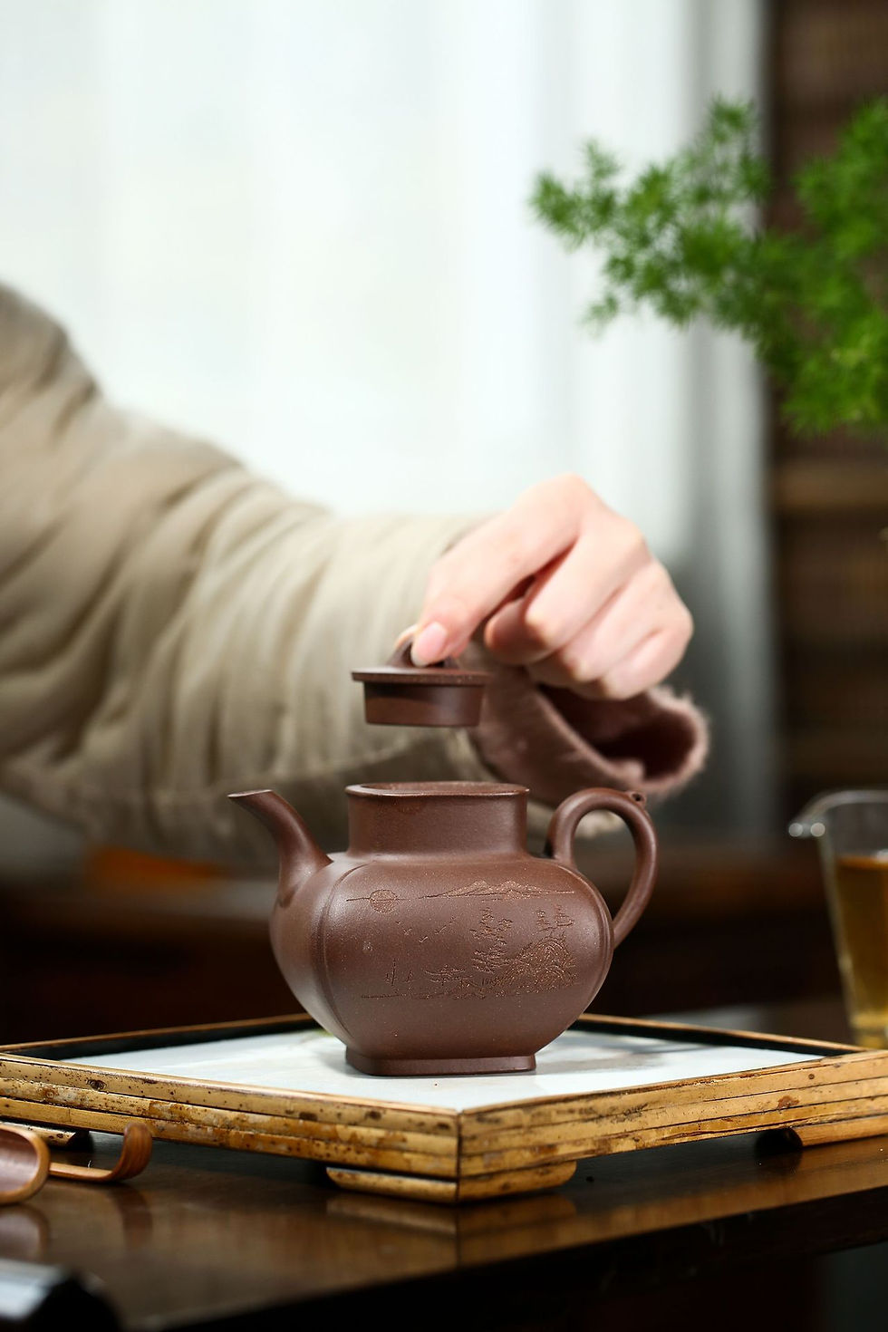 Miniature : Yixing Purple Clay Teapot/Yixing Handmade Zisha Teapot